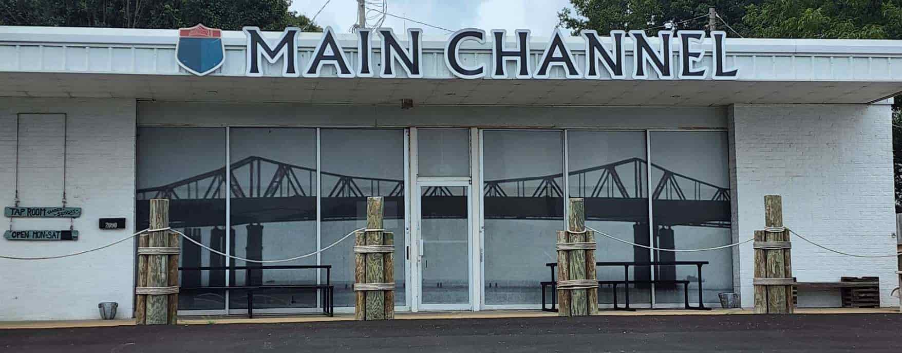 front of store